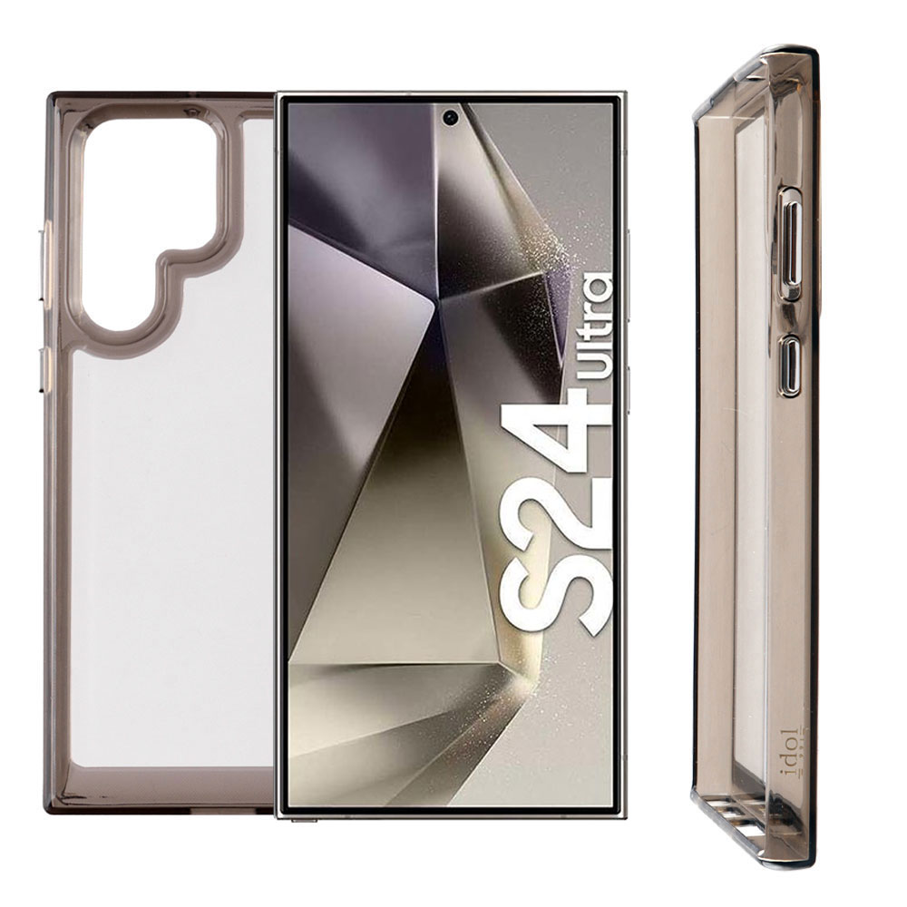 IDOL 1991 CRISTALYTE TPU ΘΗΚΗ SAMSUNG S24 ULTRA 5G S928 6.8in CAMERA GUARD ΔΙΑΦΑΝΗ ΓΚΡΙ