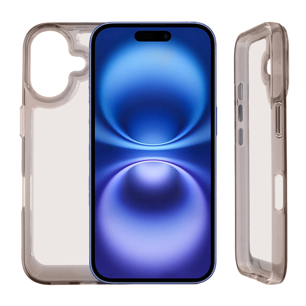 IDOL 1991 CRISTALYTE TPU ΘΗΚΗ IPHONE 16 PLUS 6.7in CAMERA GUARD ΔΙΑΦΑΝΗ ΓΚΡΙ