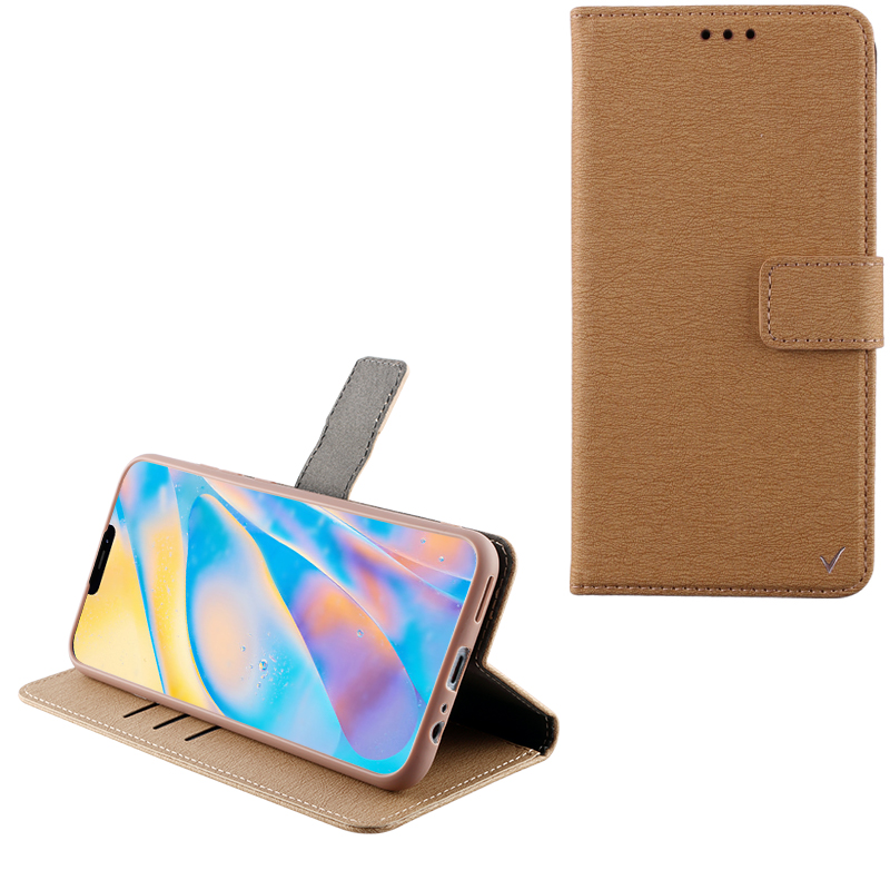 VOLTE-TEL ALLURE ΘΗΚΗ IPHONE 12 MINI 5.4in MAGNET BOOK STAND CLIP GOLD