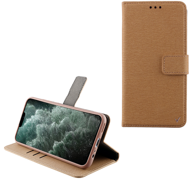 VOLTE-TEL ALLURE ΘΗΚΗ IPHONE 12 PRO MAX 6.7in MAGNET BOOK STAND CLIP GOLD