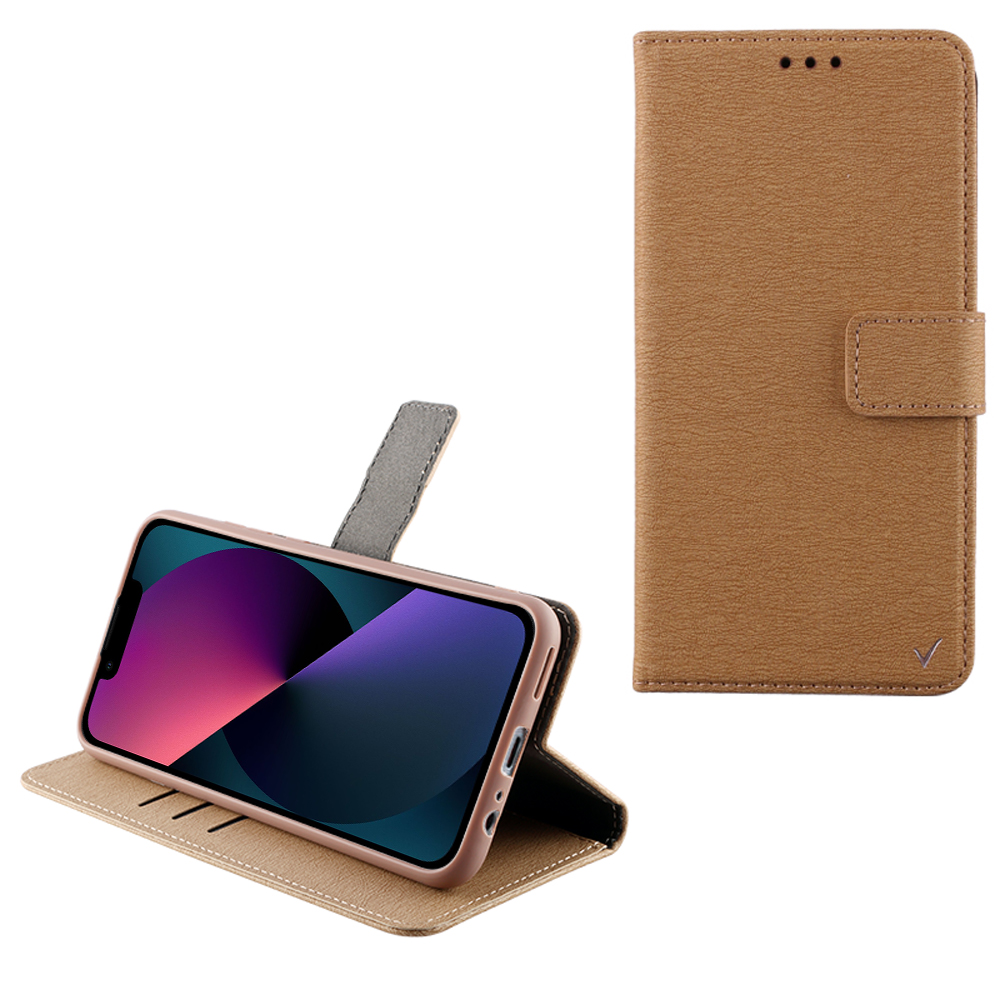 VOLTE-TEL ALLURE ΘΗΚΗ IPHONE 13 MINI 5.4in MAGNET BOOK STAND CLIP GOLD