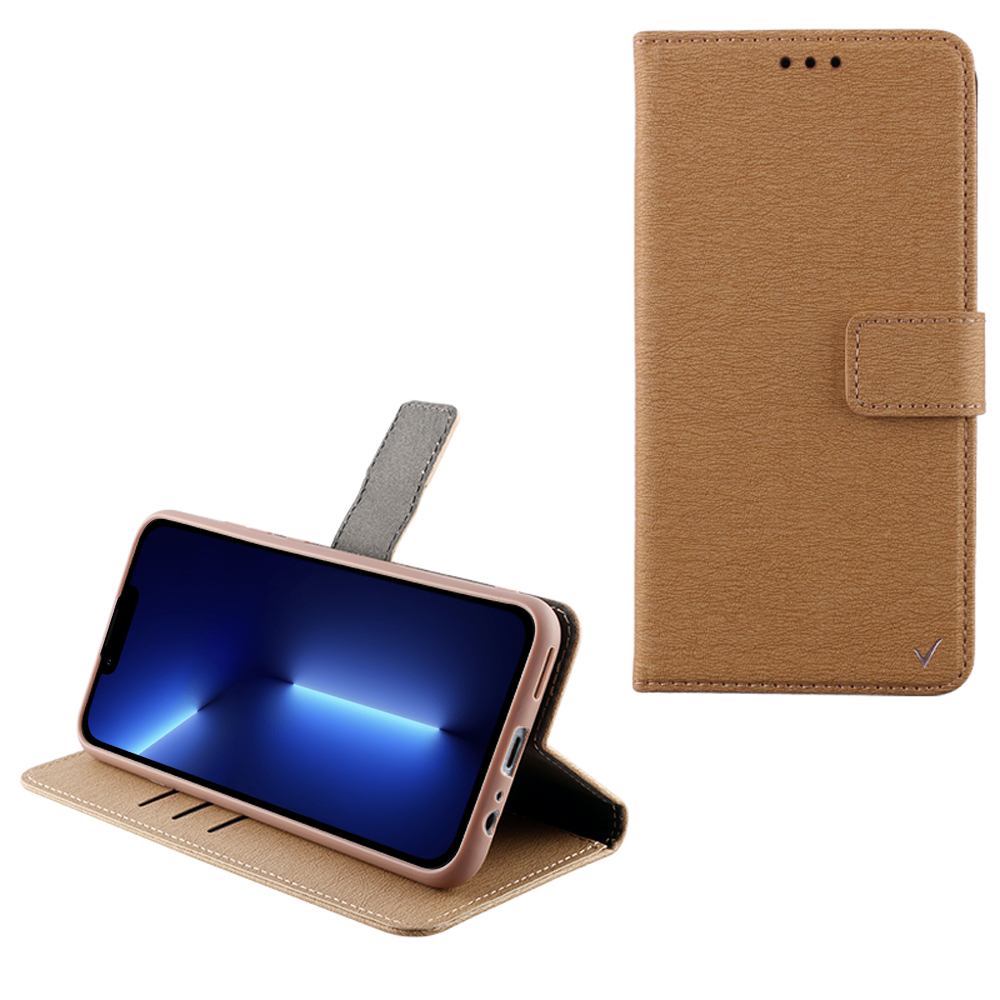 VOLTE-TEL ALLURE ΘΗΚΗ IPHONE 13 PRO 6.1in MAGNET BOOK STAND CLIP GOLD