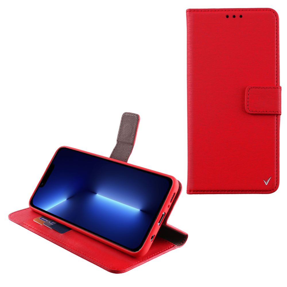 VOLTE-TEL ALLURE ΘΗΚΗ IPHONE 13 PRO 6.1in MAGNET BOOK STAND CLIP RED