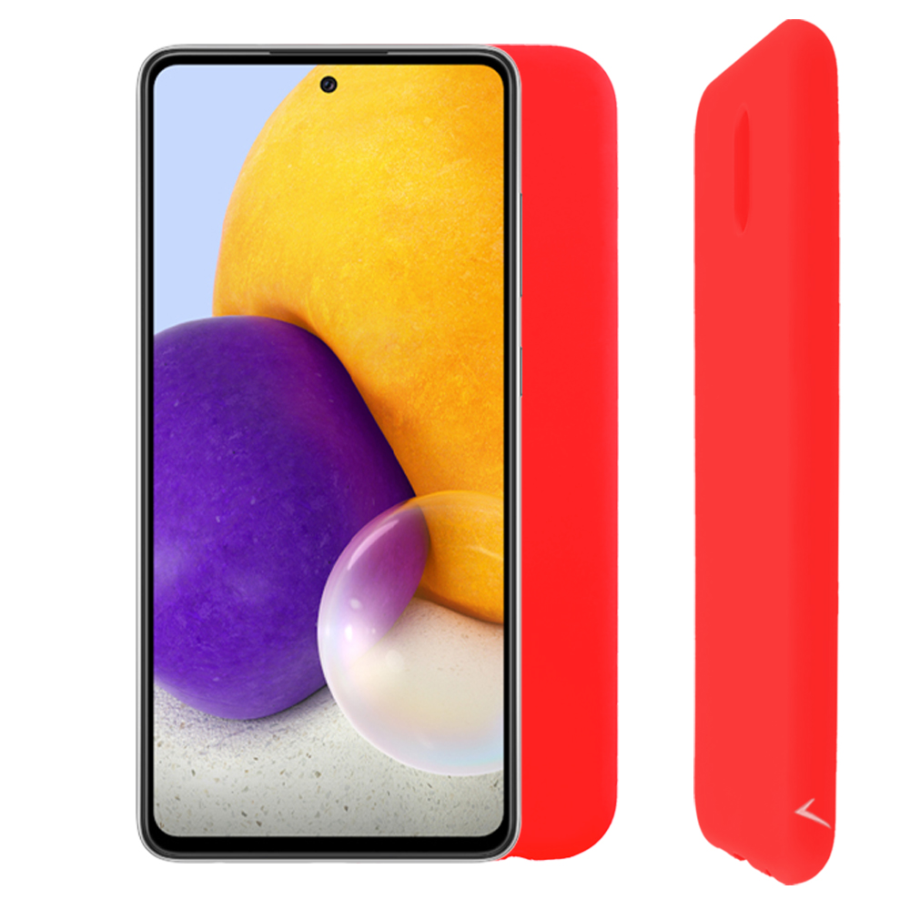 VOLTE-TEL SILICON TPU ΘΗΚΗ SAMSUNG A72 A725/A726 6.7in CAMERA GUARD RED
