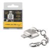 NSP N34 OTG TF/MICRO SD TO LIGHTNING SILVER