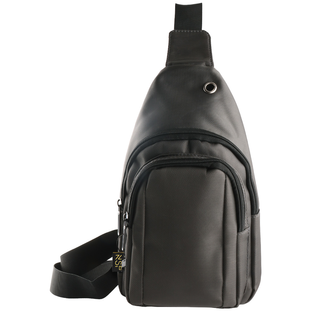 NSP N123 ATHLETIC ΤΣΑΝΤΑΚΙ ΑΔΙΑΒΡΟΧΟ CROSSBODY 8L DURABLE ΥΦΑΣΜΑΤΙΝΟ DARK GREY