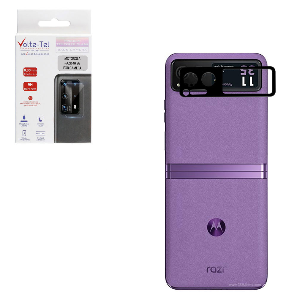 VOLTE-TEL CAMERA GLASS MOTOROLA RAZR 40 5G 6.9in 9H 0.30mm BLACK