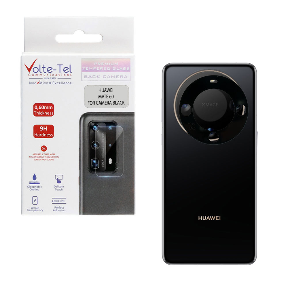 VOLTE-TEL CAMERA GLASS HUAWEI MATE 60 6,69in 9H 0.25mm 3D CURVED BLACK