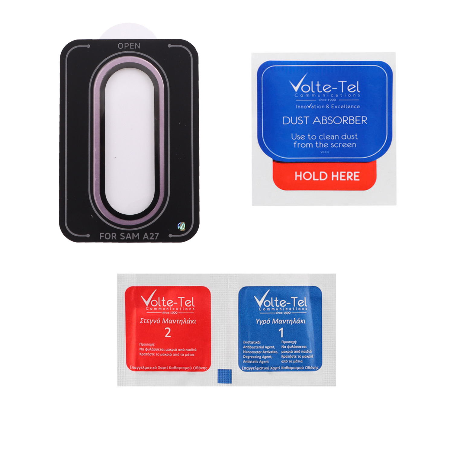 VOLTE-TEL CAMERA GLASS COVER SAMSUNG A27 5G A276 6.7in 9H 0.33MM EASY APPLICATION PURPLE - Image 4