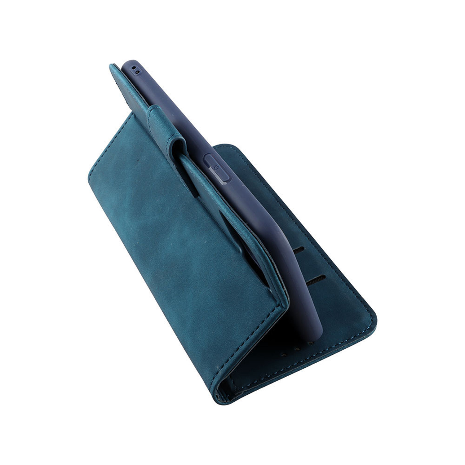 LIME ESSENTIAL ΘΗΚΗ TCL K70 SE 6.56in MAGNET BOOK STAND CLIP DARK BLUE - Image 3