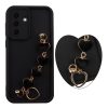 VOLTE-TEL SILICON TPU WITH STRAP ΘΗΚΗ SAMSUNG A37 5G A376 6.7in FULL CAMERA PROTECTION BLACK WITH BLACK HEARTS