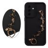 VOLTE-TEL SILICON TPU WITH STRAP ΘΗΚΗ SAMSUNG A37 5G A376 6.7in FULL CAMERA PROTECTION BLACK WITH BLACK BUTTERFLIES