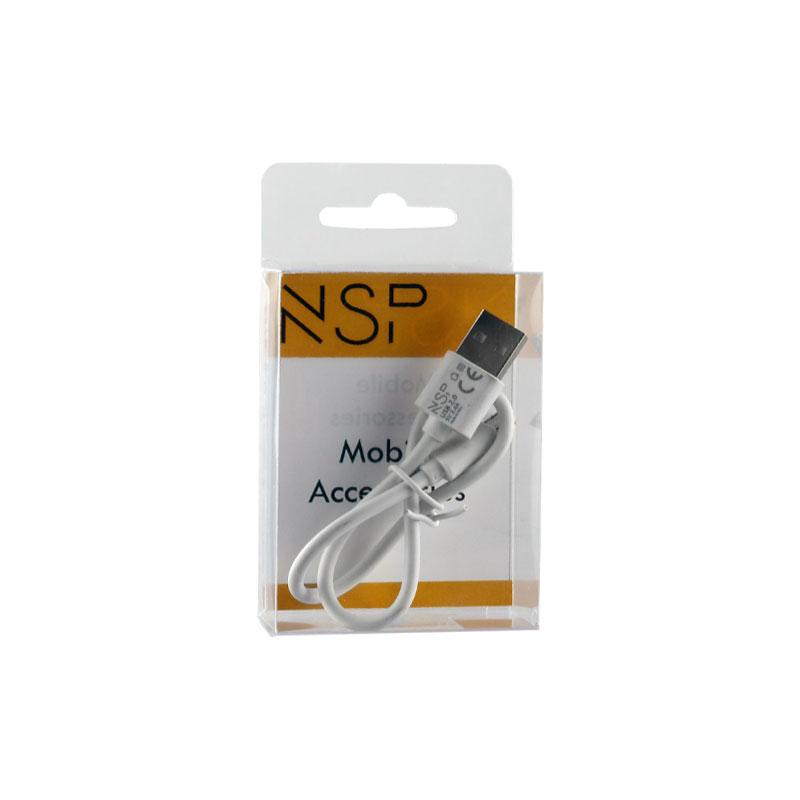 matshop.gr - NSP MICRO USB DEVICES LONG - USB ΦΟΡΤΙΣΤΗΣ 2.5A 0.30m WHITE
