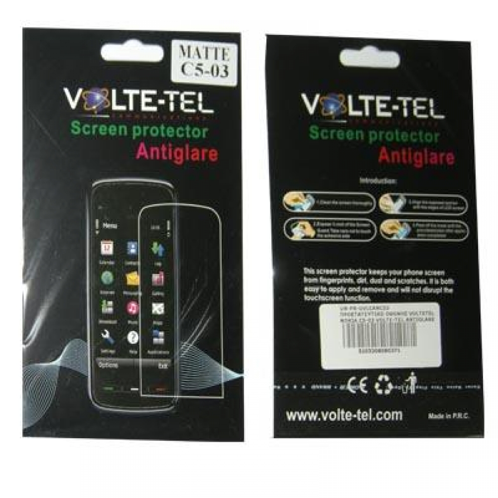 matshop.gr - VOLTE-TEL SCREEN PROTECTOR NOKIA C5-03 3.2" ANTIGLARE