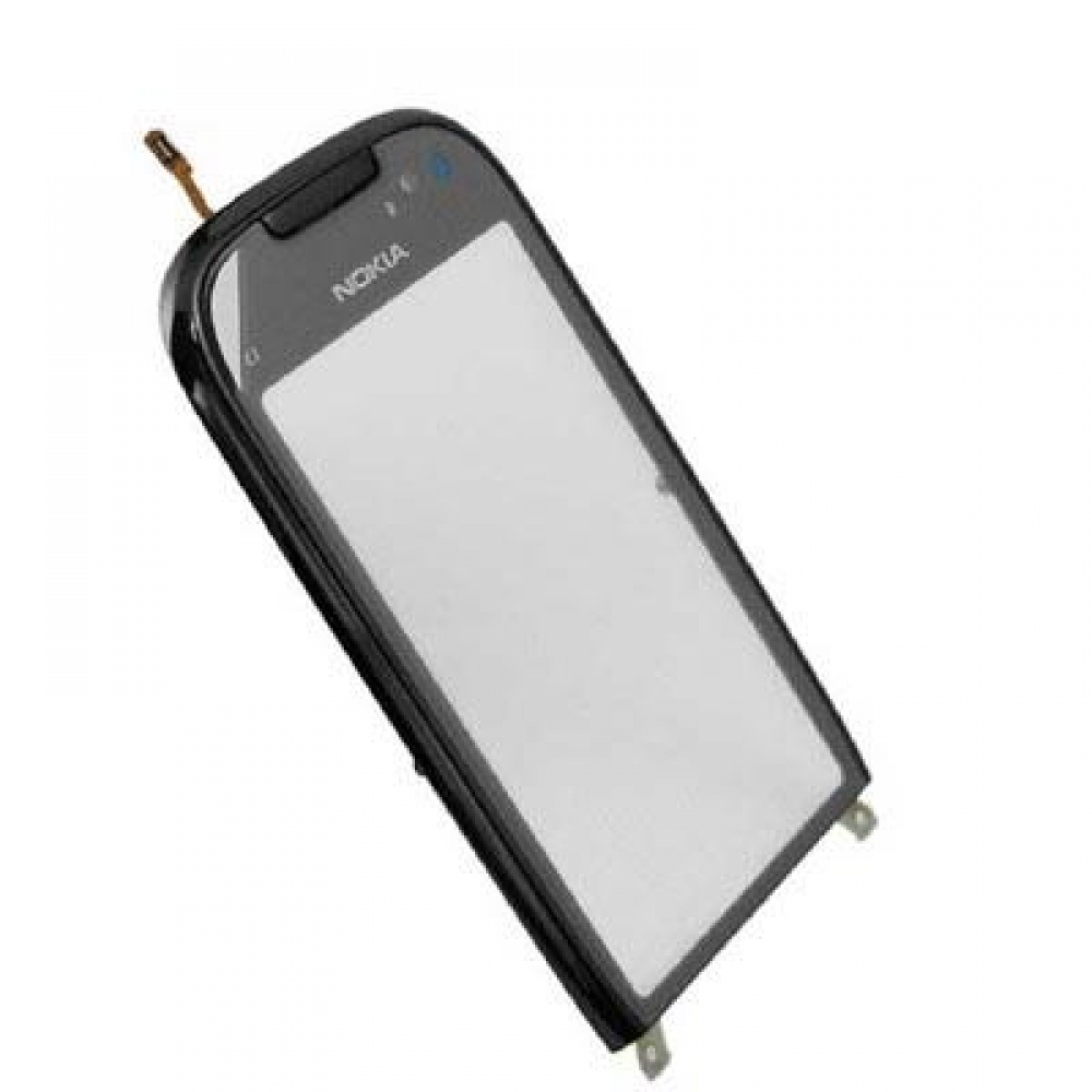 matshop.gr - NOKIA C7 TOUCH SCREEN + LENS + FRONT COVER SILVER 3P OR