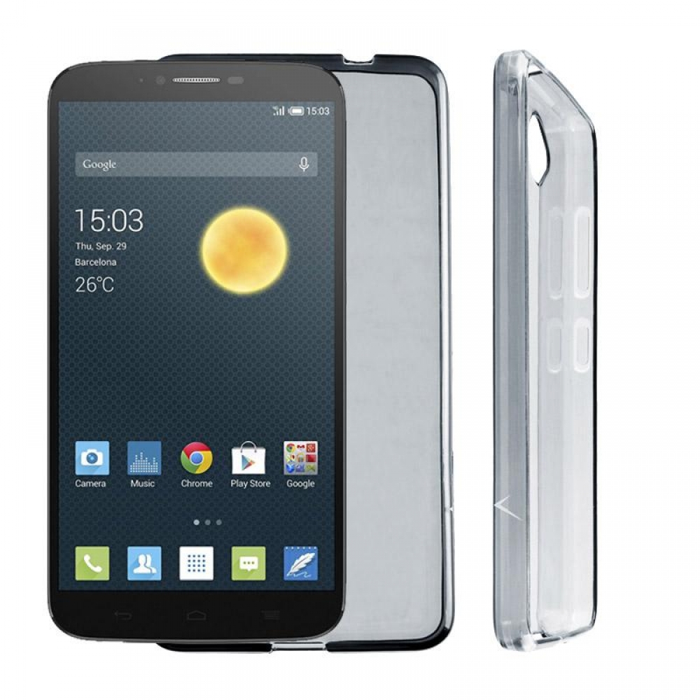 matshop.gr - VOLTE-TEL ΘΗΚΗ ALCATEL HERO 2 8030Y SLIMCOLOR TPU ΔΙΑΦΑΝΗ ΓΚΡΙ
