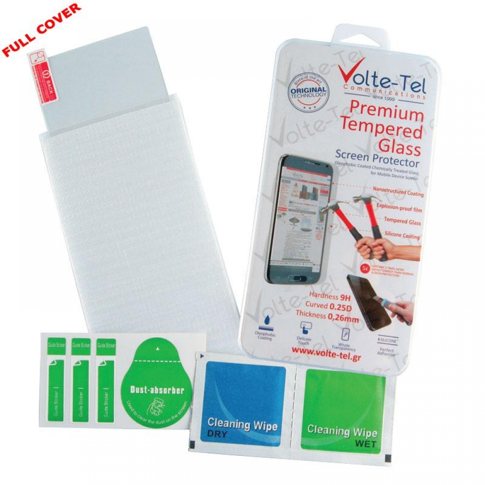 matshop.gr - VOLTE-TEL TEMPERED GLASS COOLPAD PORTO E560 4.7" 9H 0.26mm 2.5D FULL GLUE FULL COVER