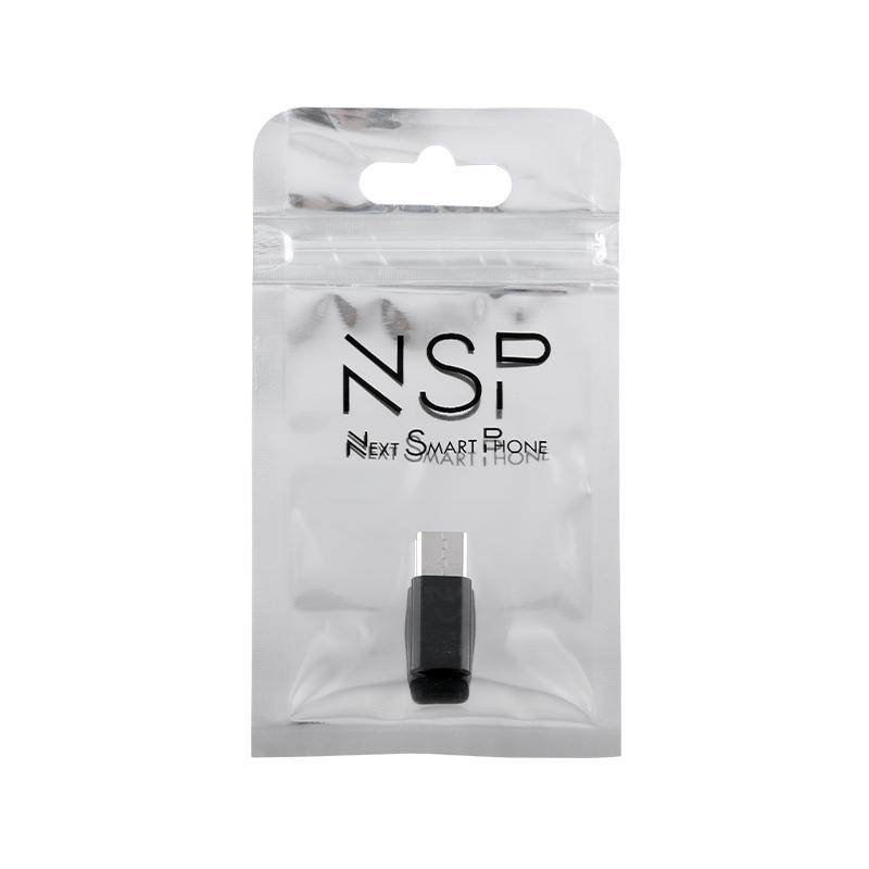 matshop.gr - NSP ΜΕΤΑΤΡΟΠΕΑΣ MICRO USB FEMALE TO TYPE C MALE BLACK