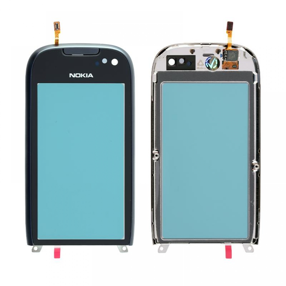 matshop.gr - NOKIA 701 TOUCH SCREEN + FRONT COVER BLACK 3P OR