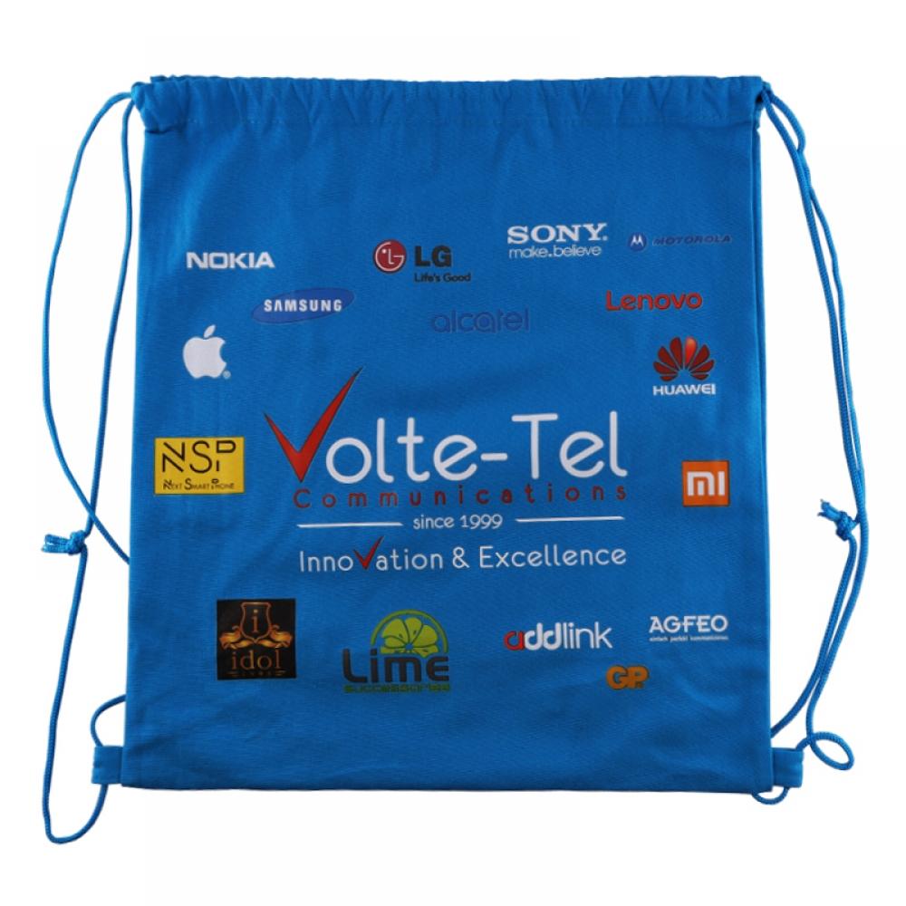 matshop.gr - VOLTE-TEL ΒΑΜΒΑΚΕΡΟ ΣΑΚΙΔΙΟ ΠΛΑΤΗΣ ΜΠΛΕ ΜΕ ΚΟΡΔΟΝΙΑ (340x400mm)