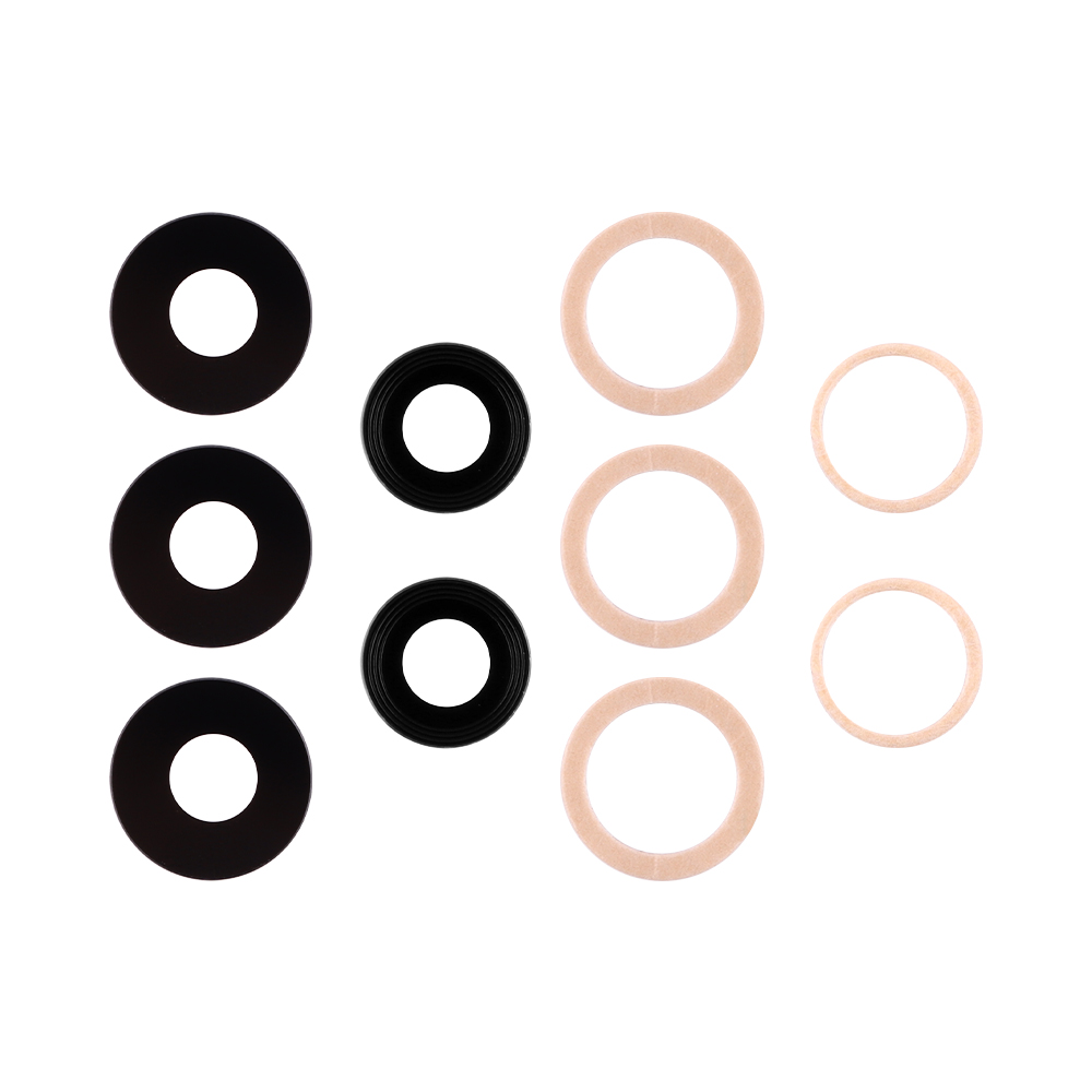 matshop.gr - SAMSUNG A52 4G A525 CAMERA LENS (5 ΤΕΜ) + 3M STICKER BLACK 3P OR
