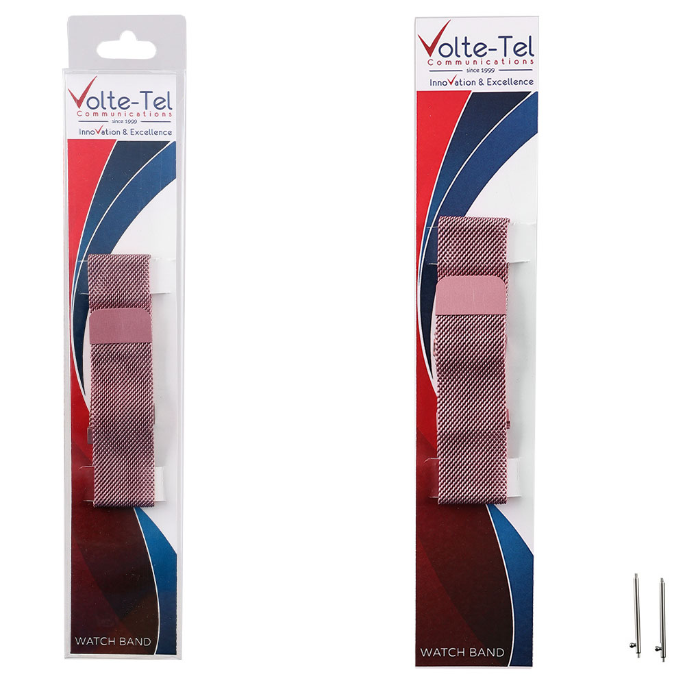 matshop.gr - VOLTE-TEL ΛΟΥΡΑΚΙ ΡΟΛΟΓΙΟΥ ΜΕΤΑΛΛΙΚΟ UNIVERSAL 22mm MILAN PINKY GOLD