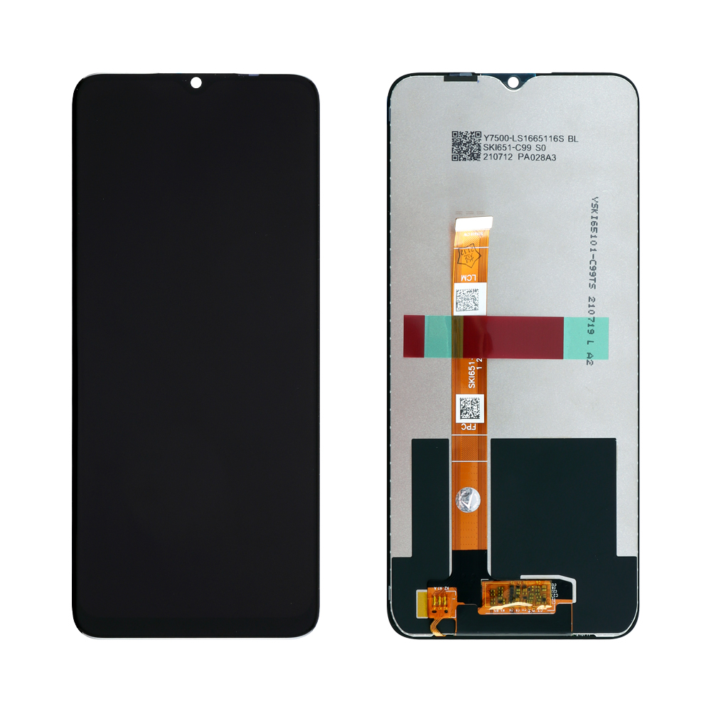 matshop.gr - REALME C21Y/REALME C25S/REALME C25Y ΟΘΟΝΗ + TOUCH SCREEN + LENS BLACK 3P OR