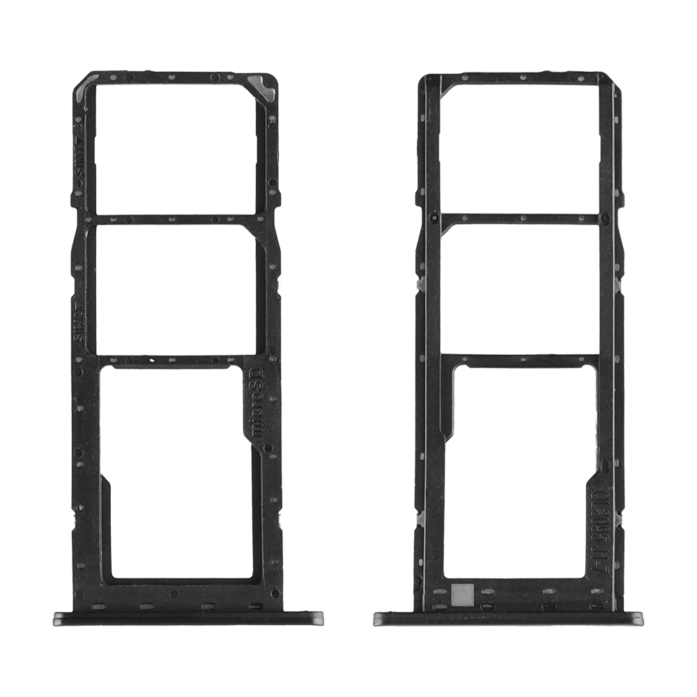 matshop.gr - SAMSUNG A03 A035 DUAL SIM CARD + MEMORY HOLDER BLACK GH81-21642A ORIGINAL SERVICE PACK