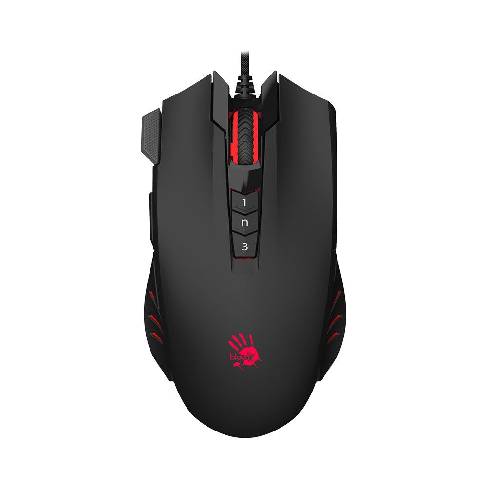 matshop.gr - BLOODY ΕΝΣΥΡΜΑΤΟ ΠΟΝΤΙΚΙ V9M ΜΕ ΕΞΤΡΑ 3 ΚΟΥΜΠΙΑ USB X'GLIDE GAMING MOUSE 4,000 CPI NON-ACTIVATED BLACK GR