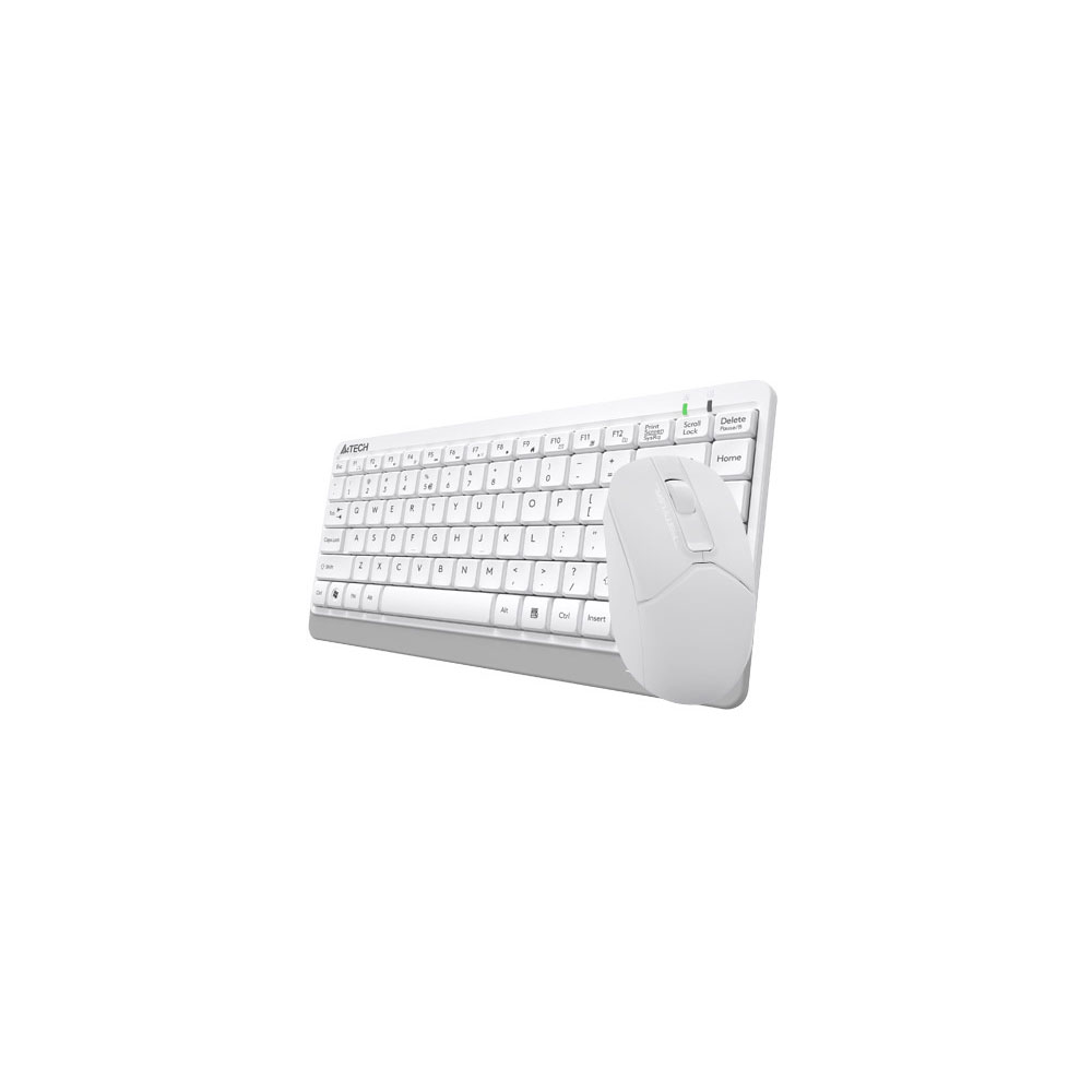 matshop.gr - A4 TECH FSTYLER COMBO FG1112S ΑΣΥΡΜΑΤΟ ΠΛΗΚΤΡΟΛΟΓΙΟ Η/Υ USB FGK-11 EN/GR + ΑΣΥΡΜΑΤΟ ΠΟΝΤΙΚΙ FG12S ΑΘΟΡΥΒΟ CLICK WHITE GR