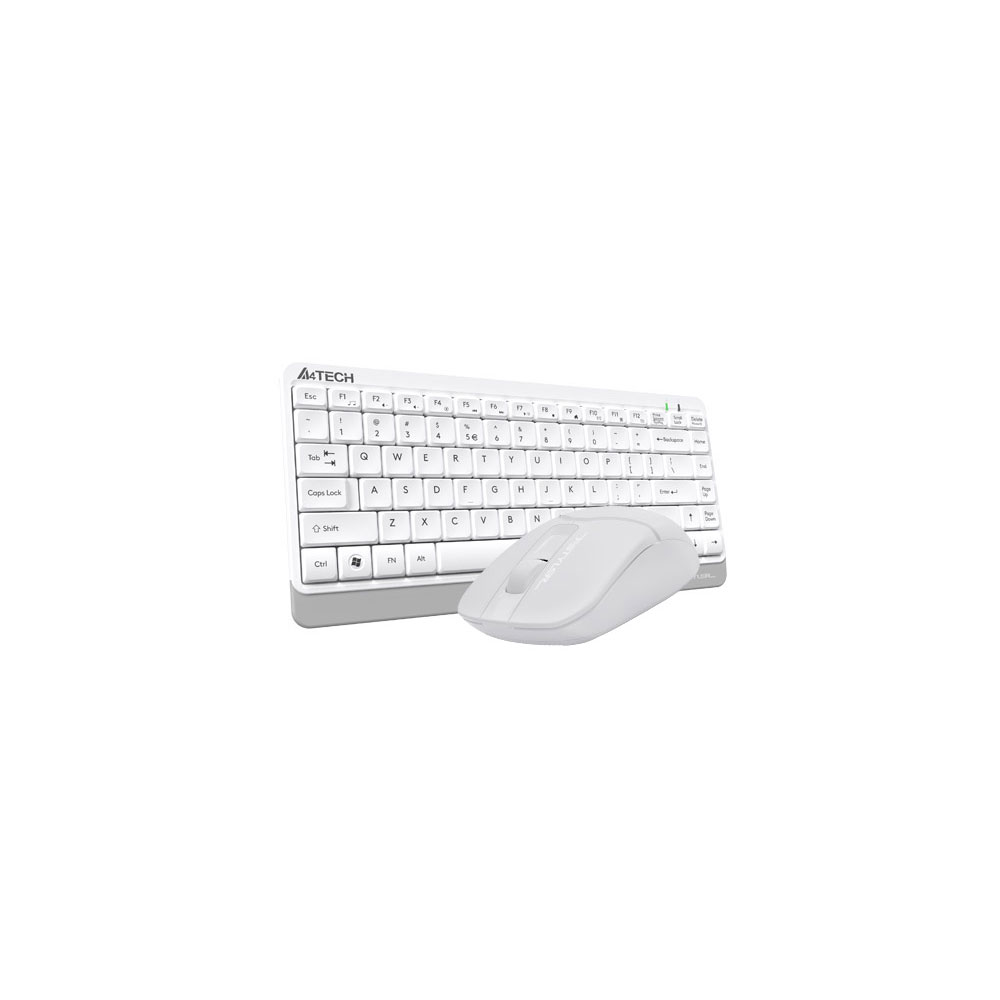 matshop.gr - A4 TECH FSTYLER COMBO FG1112S ΑΣΥΡΜΑΤΟ ΠΛΗΚΤΡΟΛΟΓΙΟ Η/Υ USB FGK-11 EN/GR + ΑΣΥΡΜΑΤΟ ΠΟΝΤΙΚΙ FG12S ΑΘΟΡΥΒΟ CLICK WHITE GR