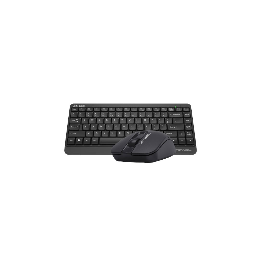 matshop.gr - A4 TECH FSTYLER COMBO FG1112S ΑΣΥΡΜΑΤΟ ΠΛΗΚΤΡΟΛΟΓΙΟ Η/Υ USB FGK-11 EN/GR + ΑΣΥΡΜΑΤΟ ΠΟΝΤΙΚΙ FG12S ΑΘΟΡΥΒΟ CLICK BLACK GR