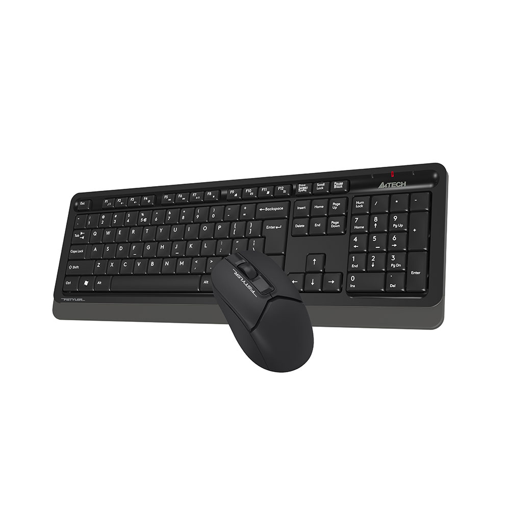 matshop.gr - A4 TECH FSTYLER COMBO FG1012S ΑΣΥΡΜΑΤΟ ΠΛΗΚΤΡΟΛΟΓΙΟ Η/Υ USB FGK-10 EN/GR + ΑΣΥΡΜΑΤΟ ΠΟΝΤΙΚΙ FG12S ΑΘΟΡΥΒΟ CLICK BLACK GR