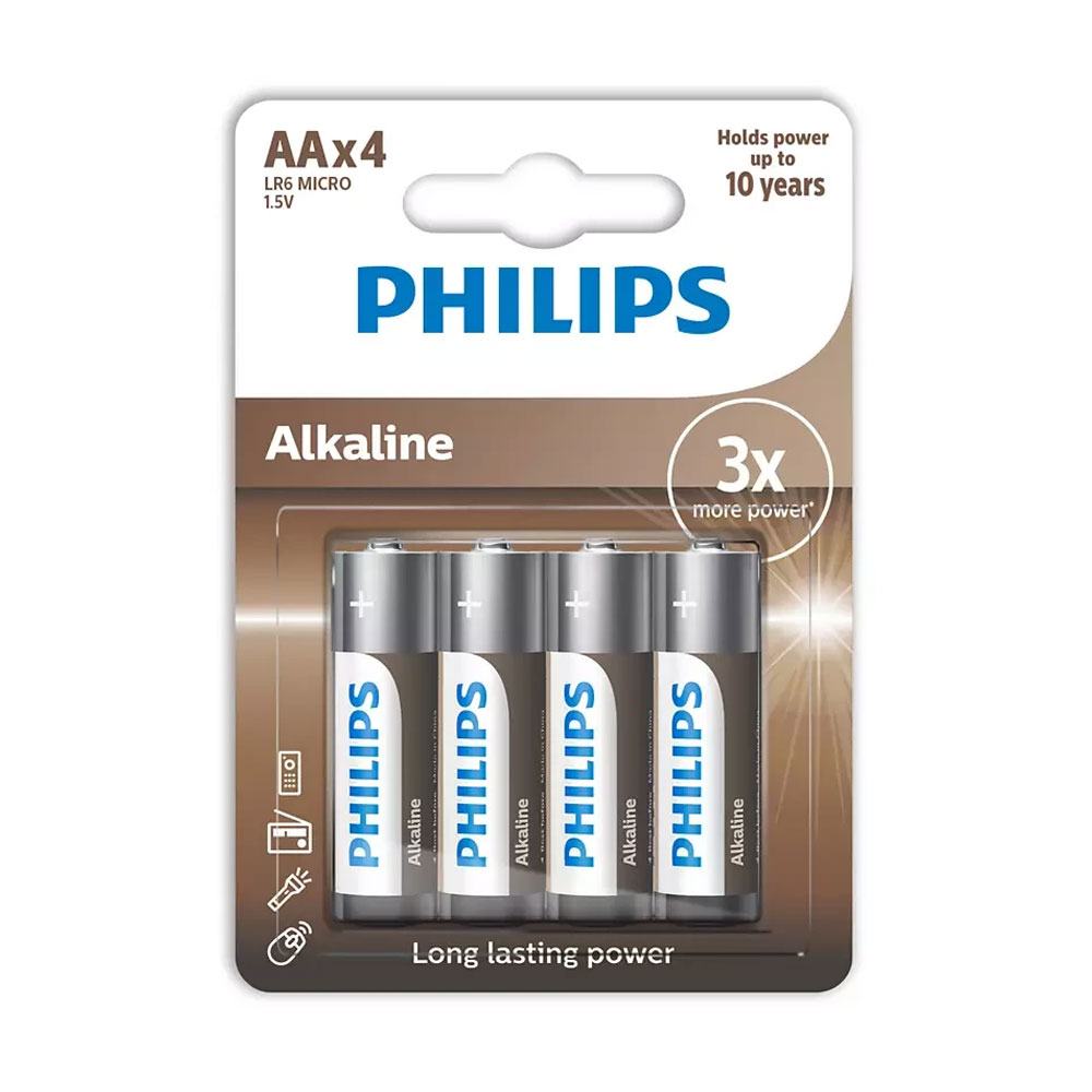 matshop.gr - PHILIPS ΑΛΚΑΛΙΚΕΣ ΜΠΑΤΑΡΙΕΣ LR06/SIZE AA 1.5V 4/BLISTER