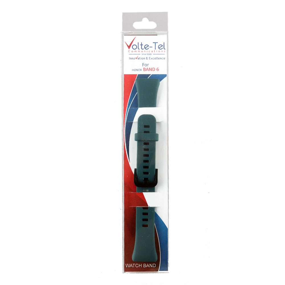 matshop.gr - VOLTE-TEL ΛΟΥΡΑΚΙ ΣΙΛΙΚΟΝΗΣ HUAWEI HONOR BAND 6 DARK GREEN
