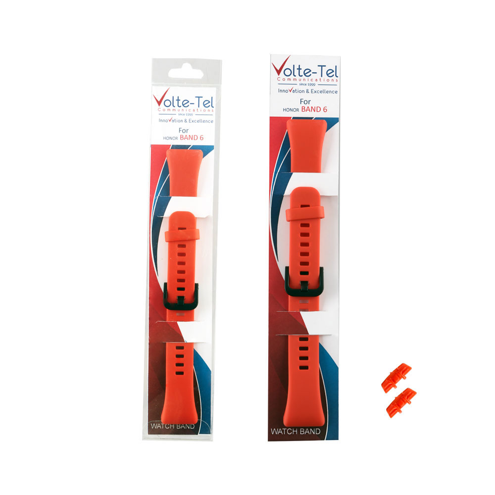 matshop.gr - VOLTE-TEL ΛΟΥΡΑΚΙ ΣΙΛΙΚΟΝΗΣ HUAWEI HONOR BAND 6 ORANGE