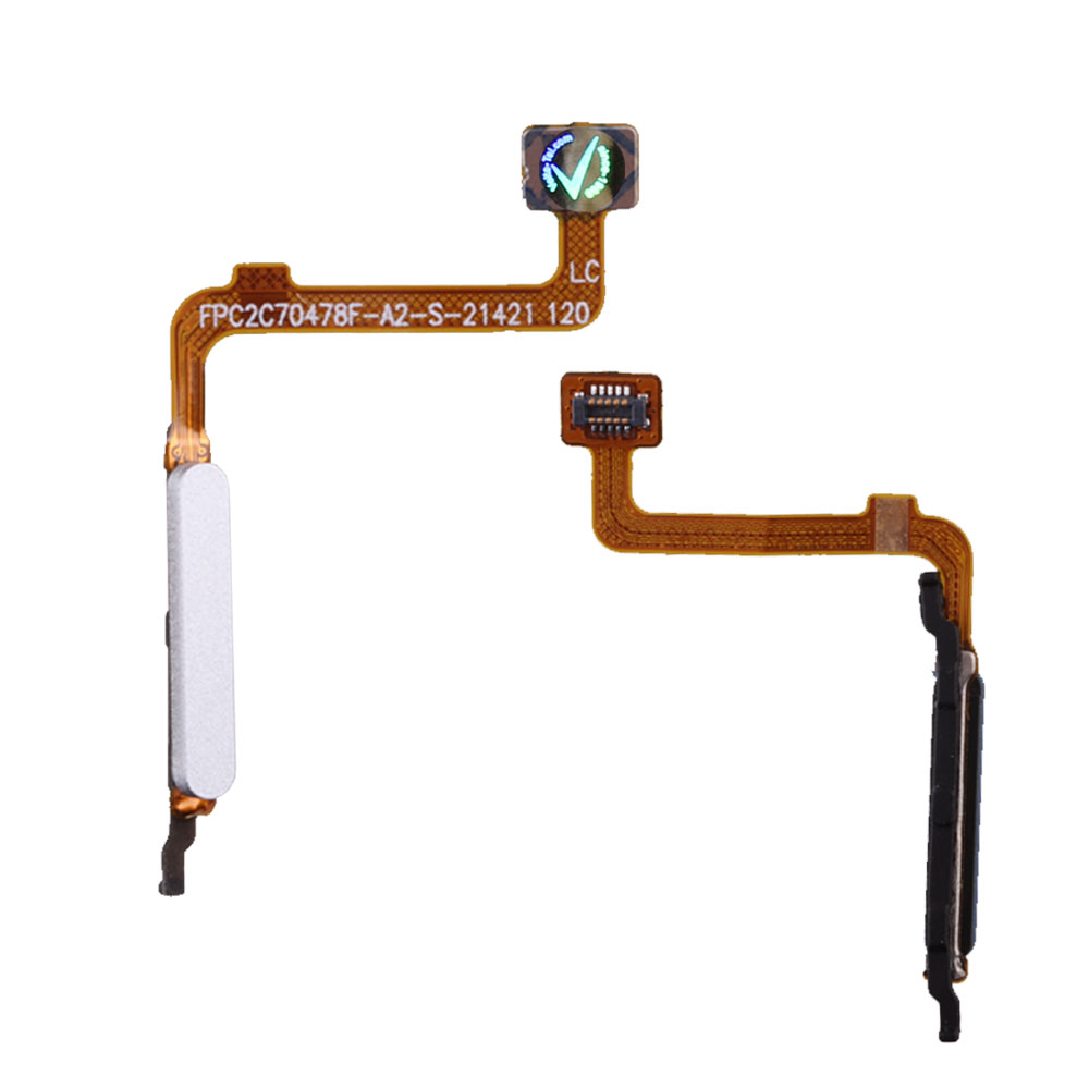 matshop.gr - XIAOMI REDMI 10/REDMI 10 2022/REDMI 10 PRIME 2022 ΚΑΛΩΔΙΟ FLEX FINGERPRINT SENSOR SILVER 3P OR