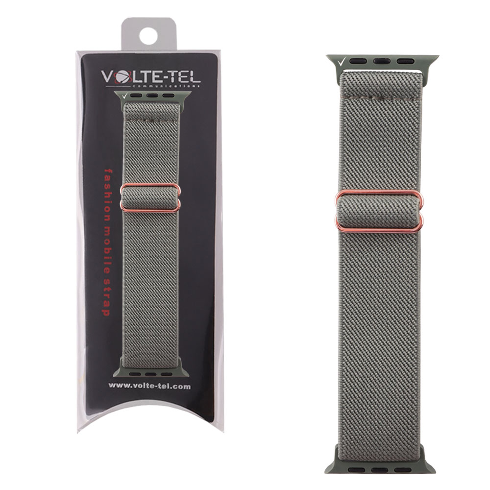 matshop.gr - VOLTE-TEL ΛΟΥΡΑΚΙ ΡΟΛΟΓΙΟΥ APPLE WATCH 42/44/45/49mm ELASTIC BRAIDED NYLON MINT GREEN VT101