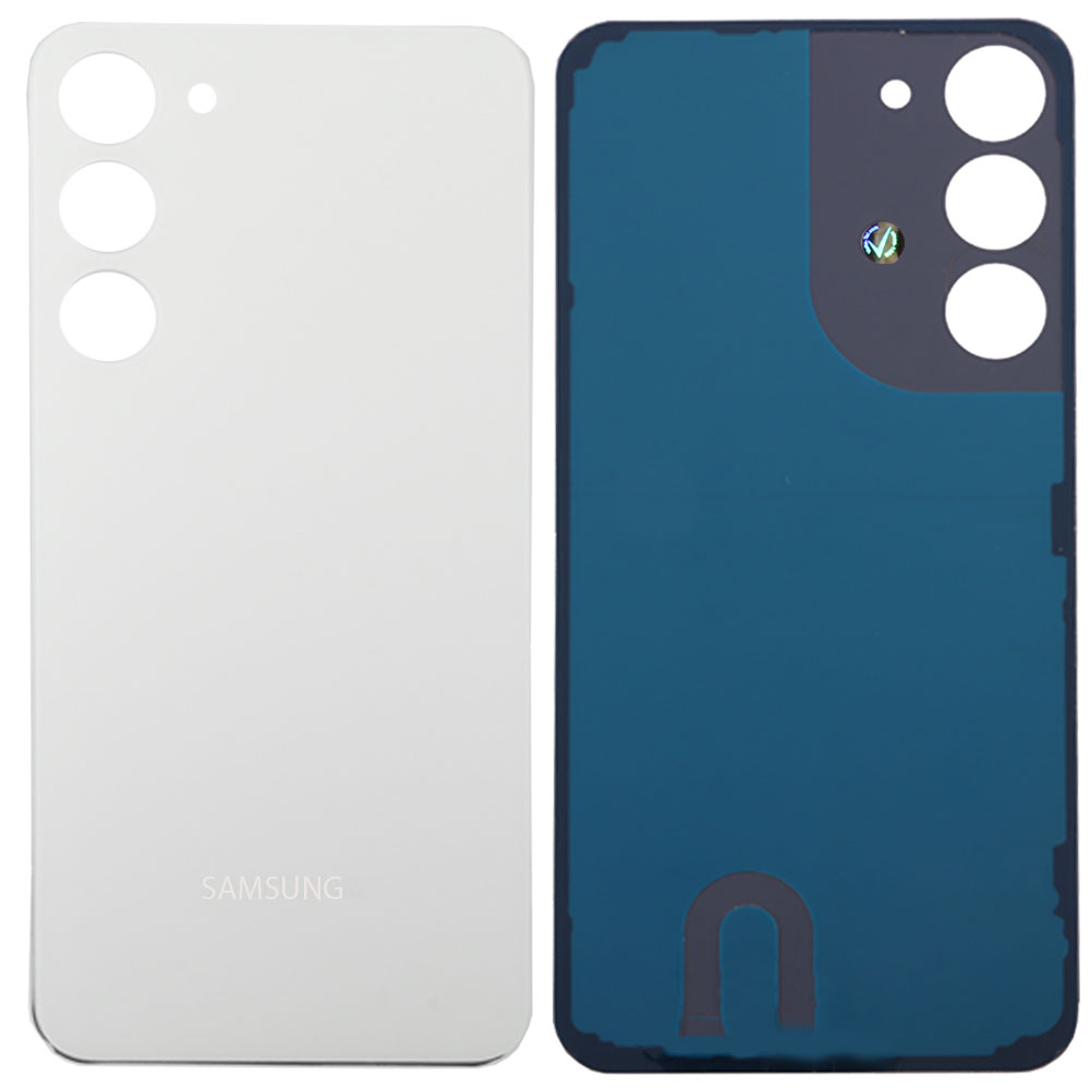 matshop.gr - SAMSUNG S23 PLUS 5G S916 BATTERY COVER + LENS CREAM 3P OR