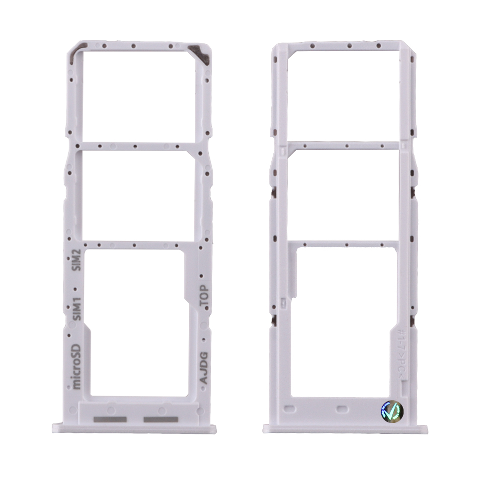 matshop.gr - SAMSUNG A04S A047 DUAL SIM CARD HOLDER WHITE GH98-47703B ORIGINAL SERVICE PACK