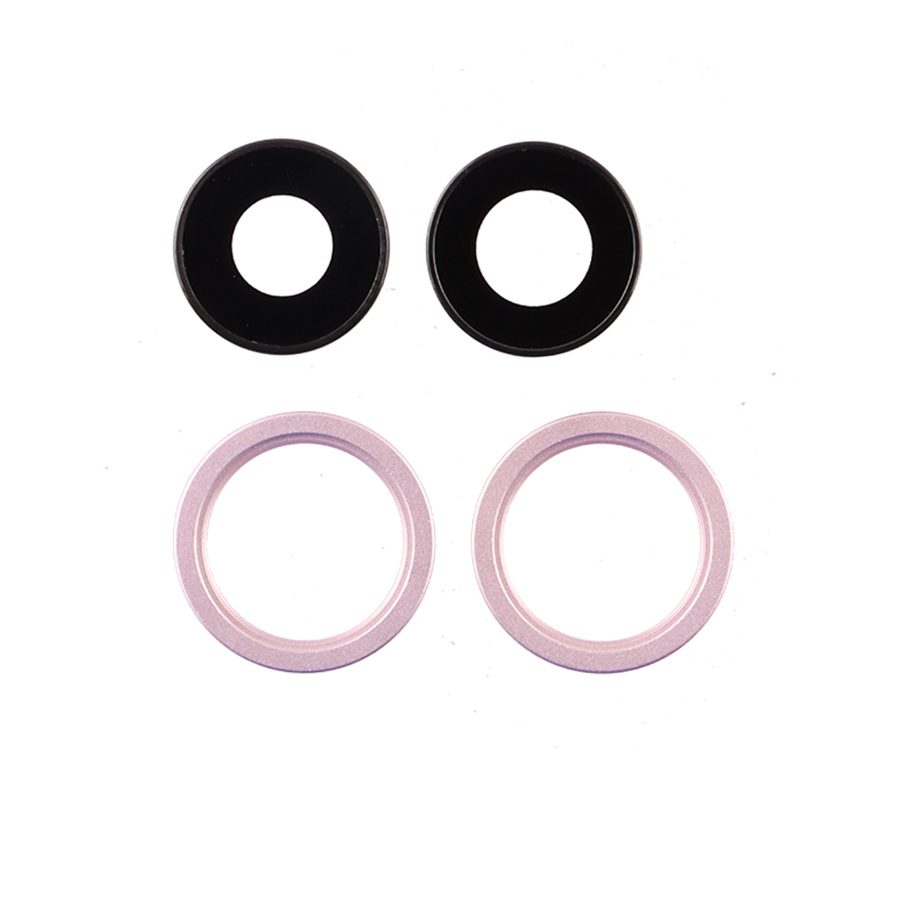matshop.gr - IPHONE 13/13 MINI CAMERA LENS + RINGS SET 2 PCS PINK 3P OR
