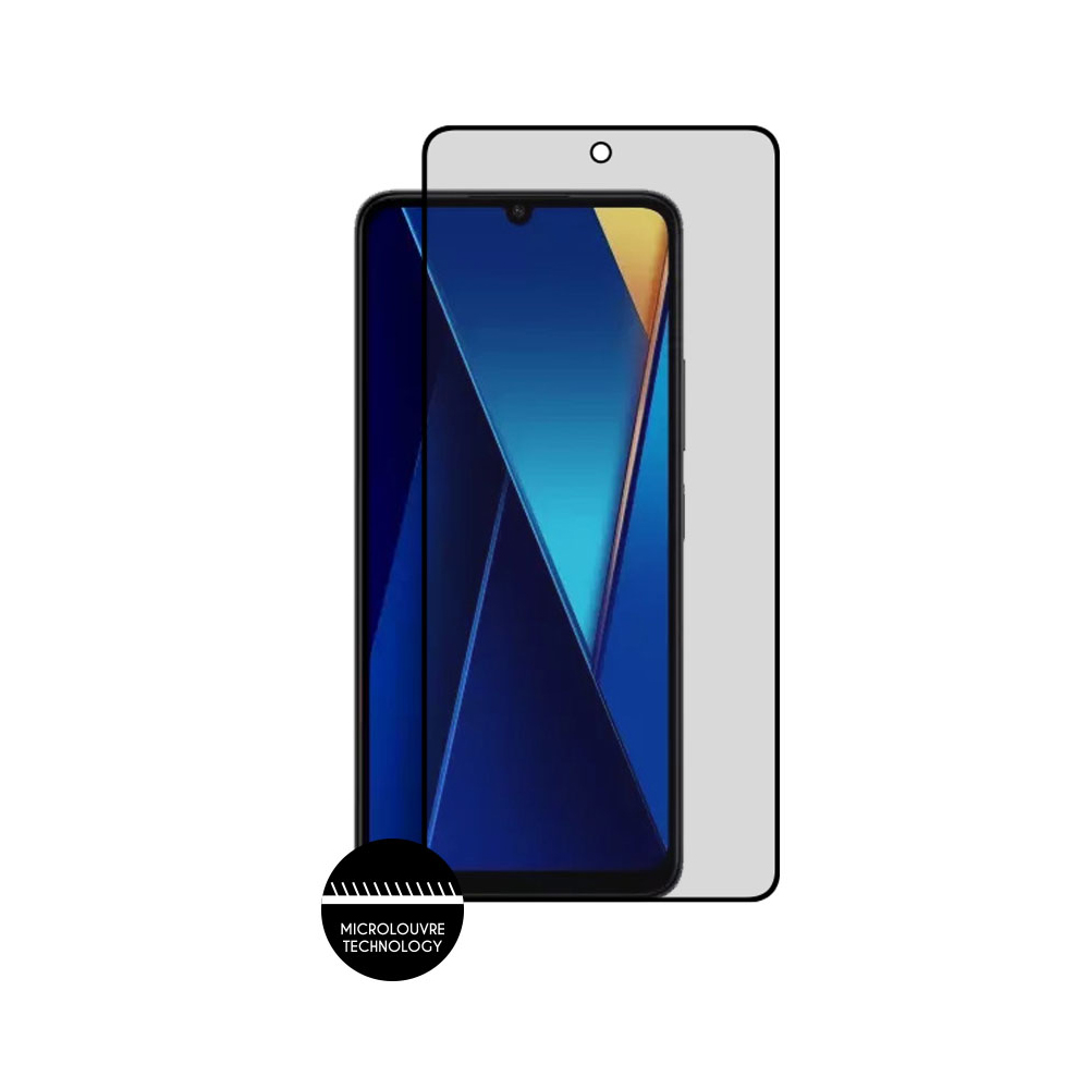 IDOL 1991 PRIVACY ANTISPY TEMPERED GLASS XIAOMI POCO C65 4G 6.74in 9H 0.25mm SEMI CURVED FULL GLUE BLACK - Image 7