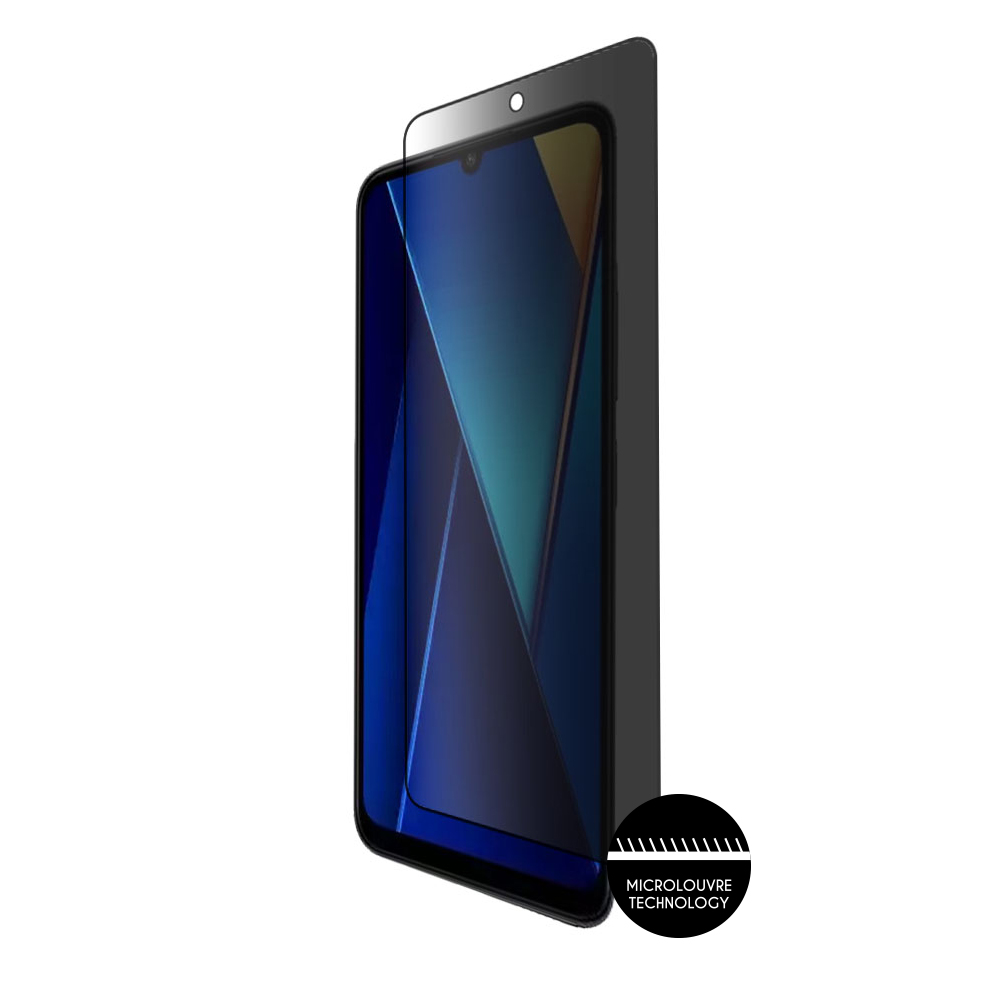 IDOL 1991 PRIVACY ANTISPY TEMPERED GLASS XIAOMI POCO C65 4G 6.74in 9H 0.25mm SEMI CURVED FULL GLUE BLACK - Image 6