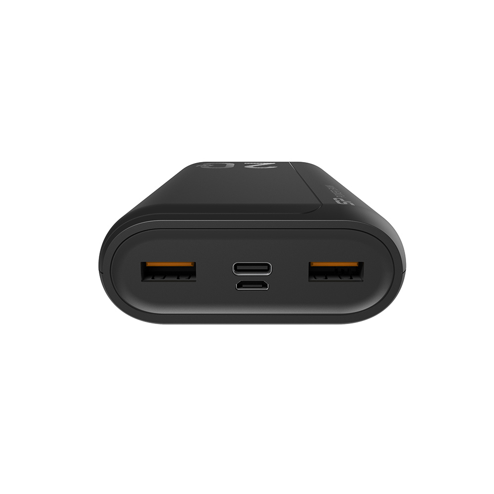 SILICON POWER POWER BANK QS15 20000mAh OUTPUT USB X 2 5V-3A/5V-3A max/ TYPE C 5V-3A /INPUT MICRO USB & TYPE C 5V-3A BLACK OR - Image 3