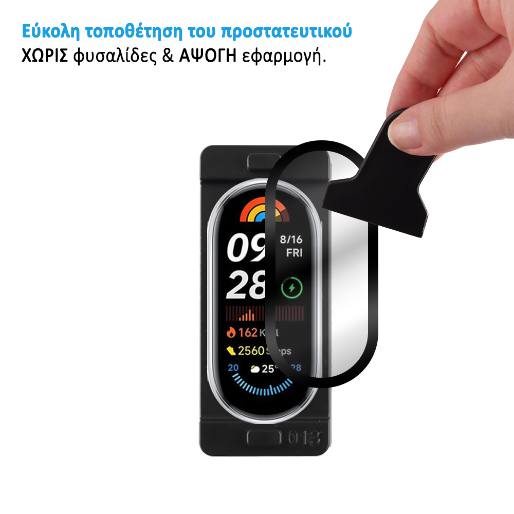 VOLTE-TEL PLEXI TEMPERED GLASS APPLE WATCH ULTRA 2 49mm 3D EDGE 1.92in 0.30mm FULL COVER WITH INSTALLATION TOOL BLACK - Image 5