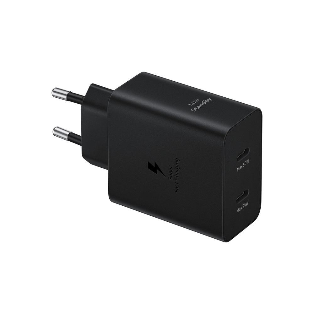 TRAVEL SAMSUNG EP-T5020XBE DUAL TYPE C 5V 3A/9V 3A/15V 3A/20V 2.5A 50W MAX FAST CHARGE+USB TYPE C TO TYPE C 5A BLACK PACKING - Image 4