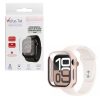 VOLTE-TEL PC EDGE COVER TEMPERED GLASS APPLE WATCH 10/ WATCH 11 42mm 1.77in 9H 0.30mm WITH KEY 3D FULL GLUE FULL COVER PINK