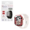 VOLTE-TEL PC EDGE COVER TEMPERED GLASS APPLE WATCH 10/ WATCH 11 46mm 1.96in 9H 0.30mm WITH KEY 3D FULL GLUE FULL COVER BURGUNDY