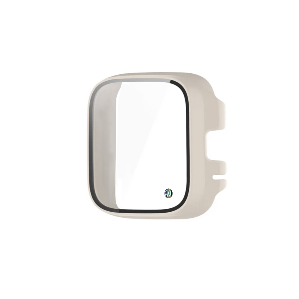 VOLTE-TEL PC EDGE COVER TEMPERED GLASS XIAOMI REDMI WATCH 3 ACTIVE 1.75in 9H 0.30mm WITH KEY 3D FULL GLUE FULL COVER OFF WHITE - Image 4
