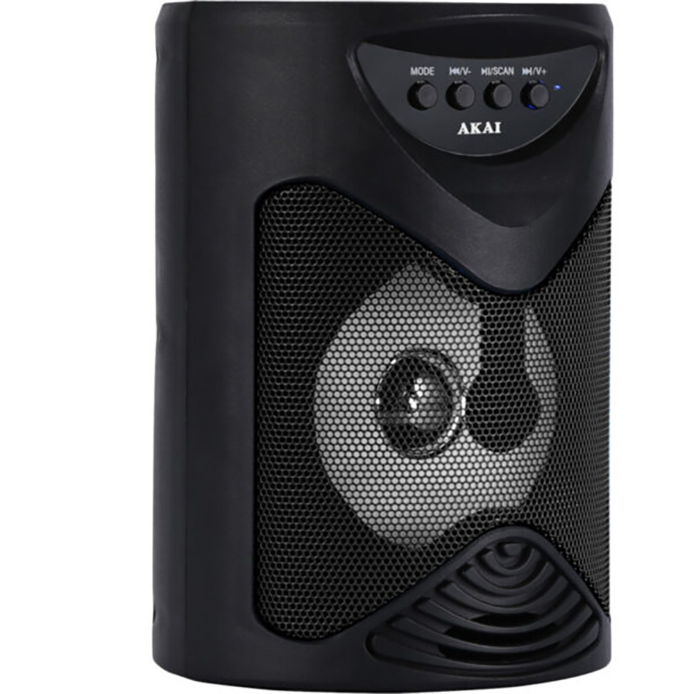 AKAI ABTS-704 PARTY SPEAKER ΦΟΡΗΤΟ ΗΧΕΙΟ BLUETOOTH ΜΕ LED, TWS, USB, MICRO SD, AUX ΚΑΙ ΕΙΣΟΔΟ ΜΙΚΡΟΦΩΝΟΥ 5W ΓΙΑ ΚΑΡΑΟΚΕ - Image 3